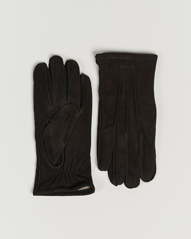 Herre | Preppy Authentic | GANT | Classic Suede Gloves Black
