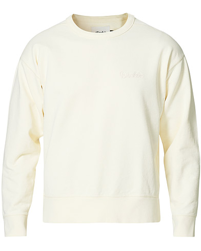 Drake\'s Chain Stitched Cotton Sweatshirt Off White