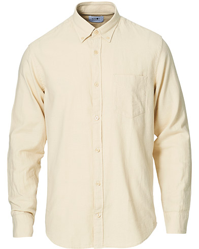 NN07 Levon Flannel Shirt Ecru