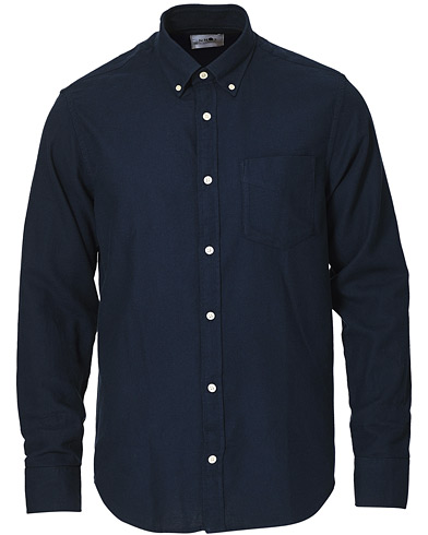 NN07 Levon Flannel Shirt Navy Blue
