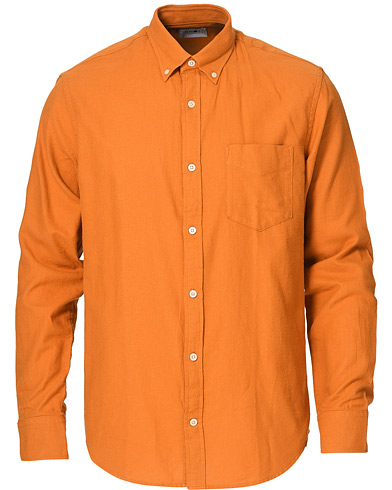 NN07 Levon Flannel Shirt Pumpkin