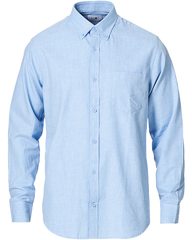 NN07 Levon Light Flannel Shirt Light Blue
