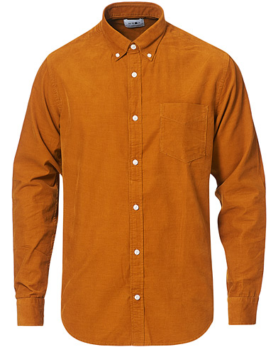 NN07 Levon Corduroy Shirt Pumpkin