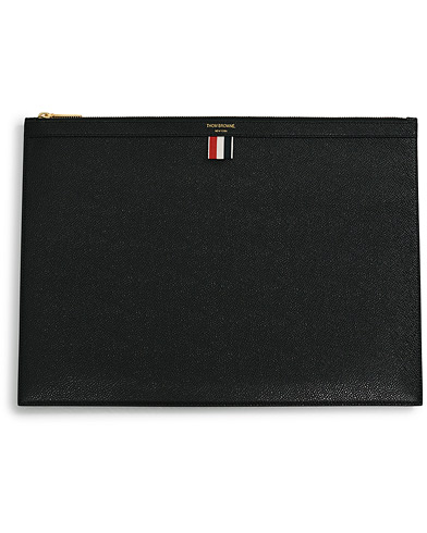 Thom Browne Large Zipper Laptop Holder Black