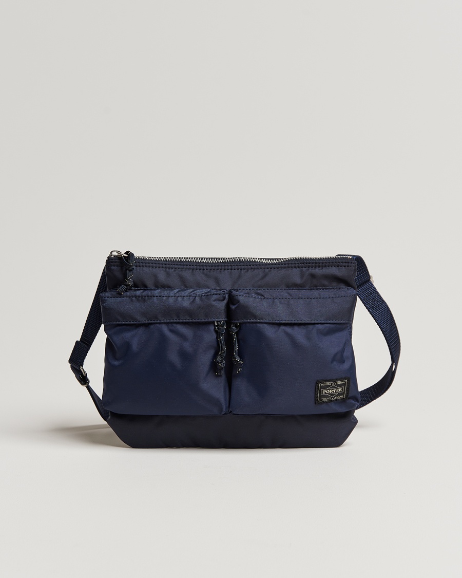 Porter-Yoshida & Co. Force Small Shoulder Bag Navy Blue – Blå