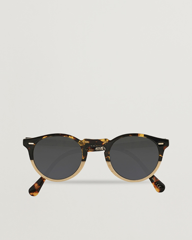 Herre | Runde solbriller | Oliver Peoples | Gregory Peck 1962 Folding Sunglasses Brown/Honey
