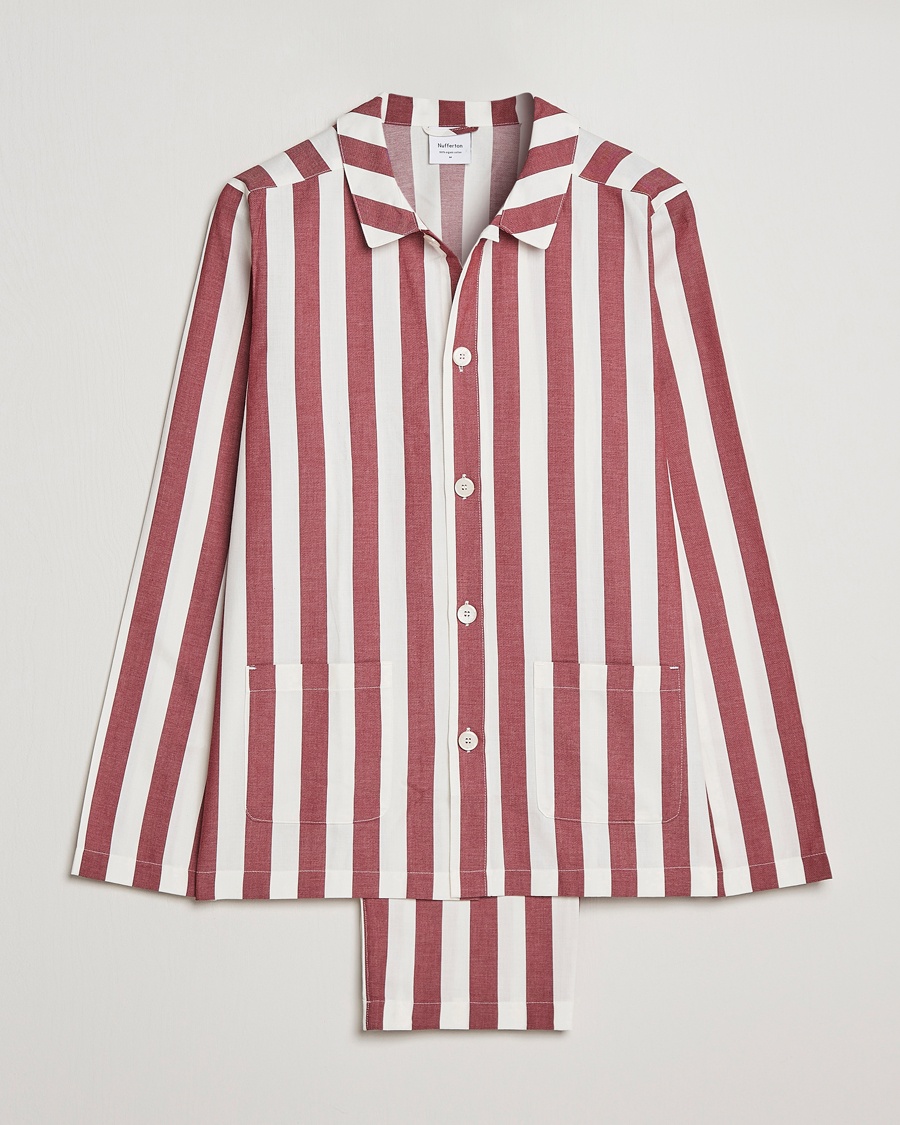 Herre | | Nufferton | Uno Striped Pyjama Set Red/White