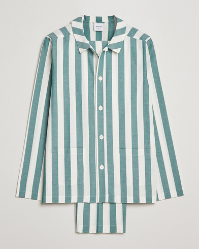 Herre | Pyjamaser & Badekåper | Nufferton | Uno Striped Pyjama Set Green/White