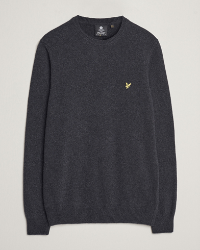 |  Lambswool Crew Neck Pullover Charcoal