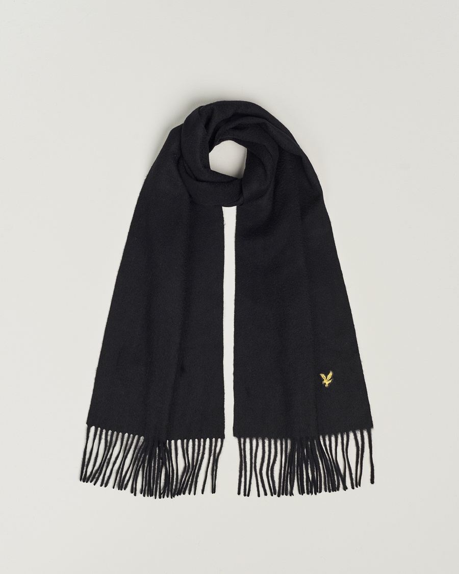 Lyle & Scott Lambswool Scarf True Black Lyle & Scott Lambswool Scarf True Black