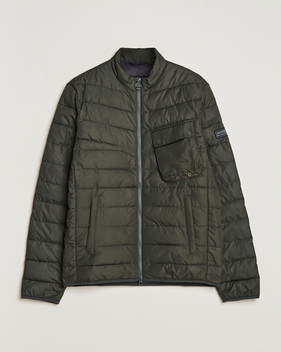 Herre | | Barbour International | Winter Chain Baffle Quilt Jacket Sage