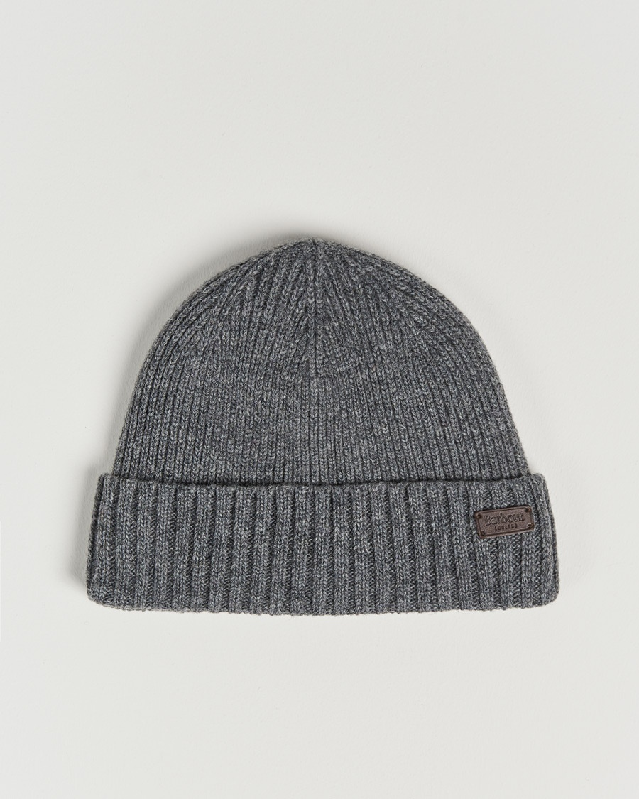 Herre | | Barbour Lifestyle | Carlton Wool Beanie Mid Grey Marl
