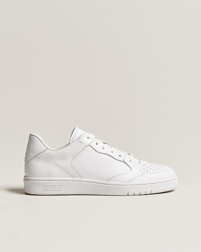 Herre | Preppy Authentic | Polo Ralph Lauren | Polo Leather Court Sneaker White