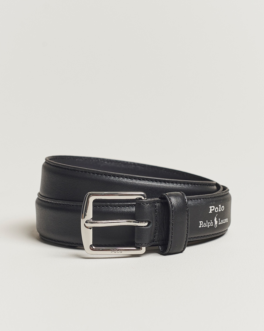 Herre | World of Ralph Lauren | Polo Ralph Lauren | Smooth Leather Belt Black