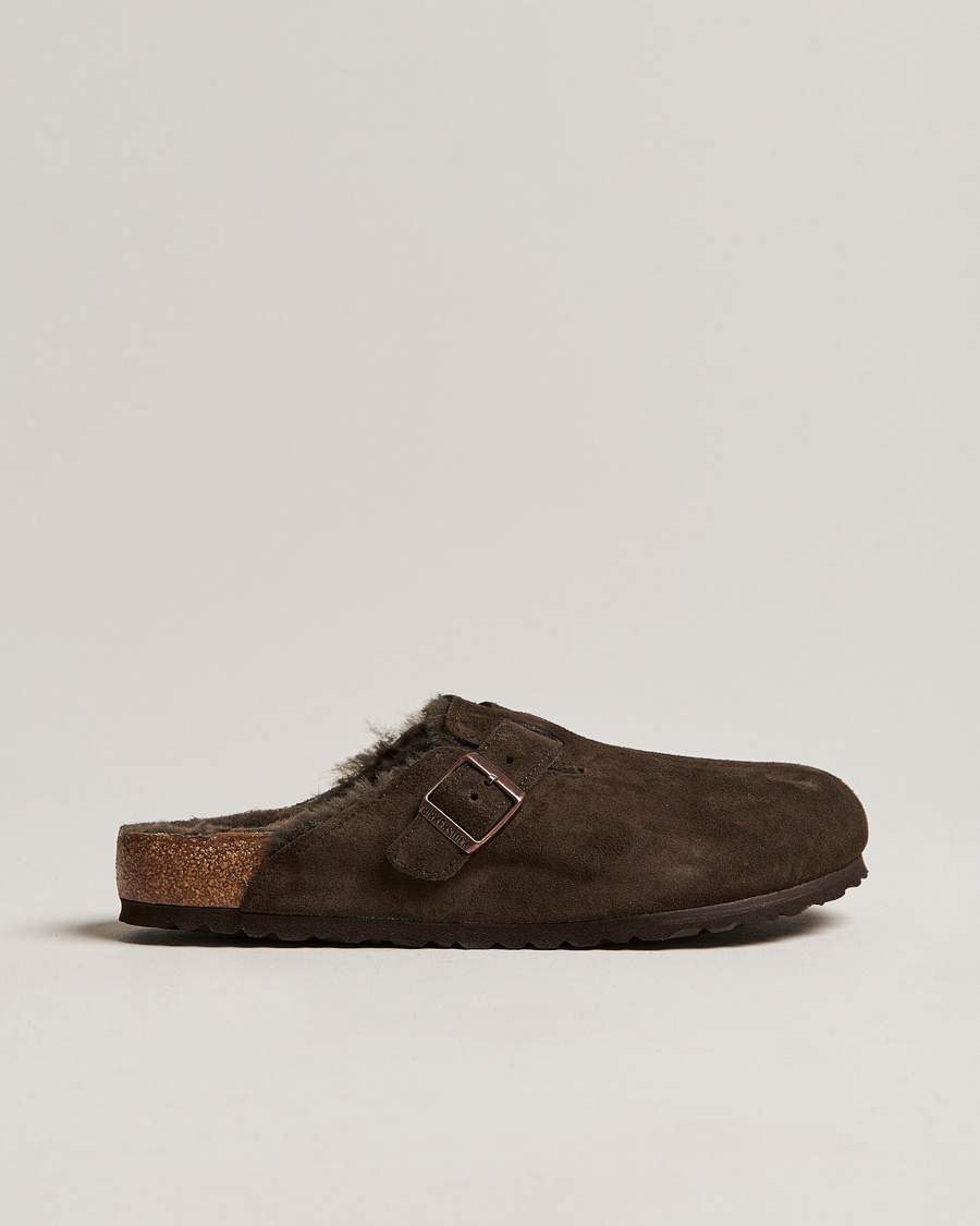 BIRKENSTOCK Boston Shearling Mocca Suede – Brun