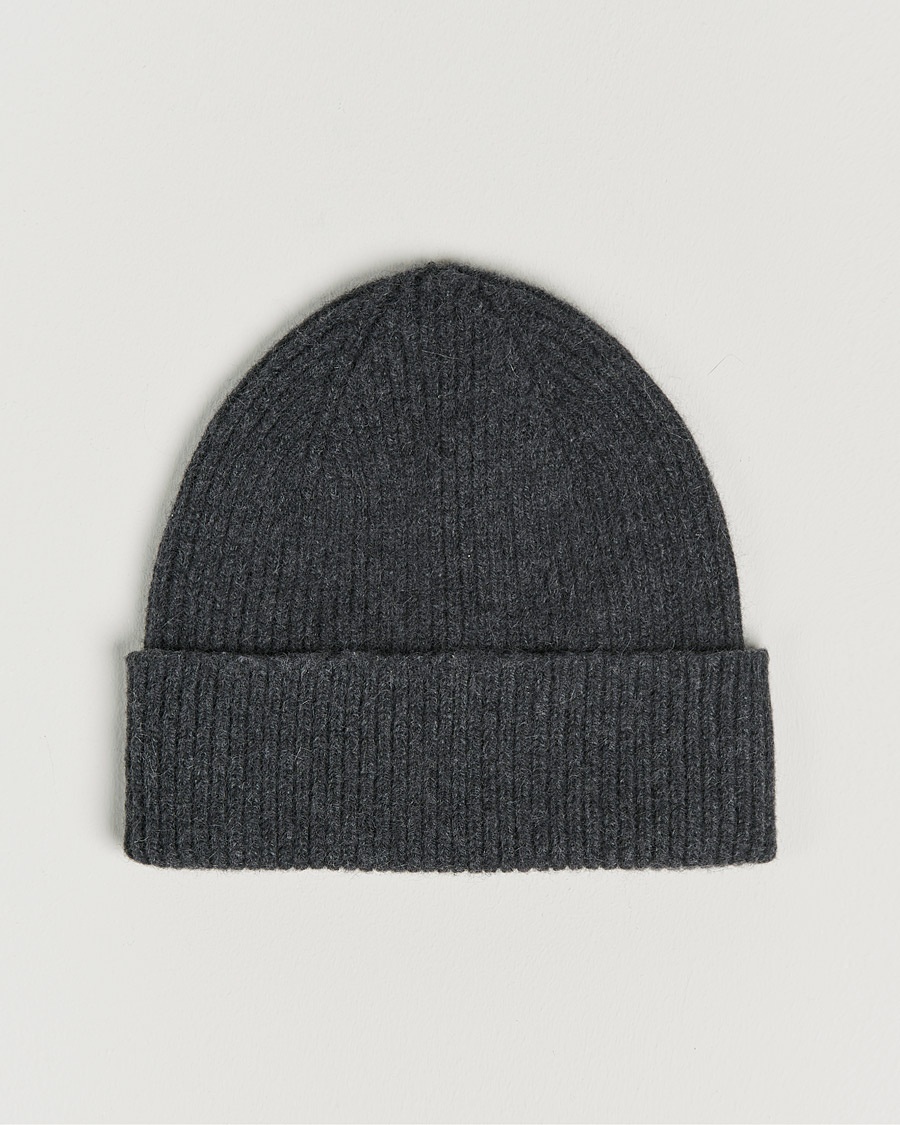 Herre | Assesoarer | Le Bonnet | Lambswool/Caregora Beanie Graphite