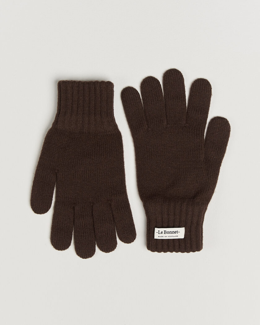 Le Bonnet Merino Wool Gloves Gingerbread – Brun