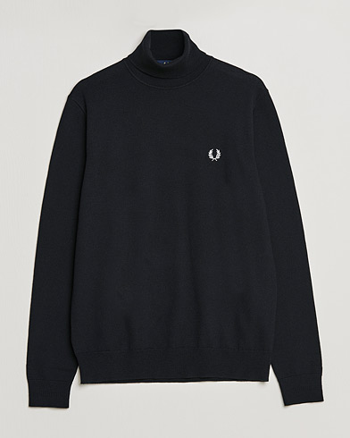 Herre | Pologensere | Fred Perry | Roll Neck Jumper Black