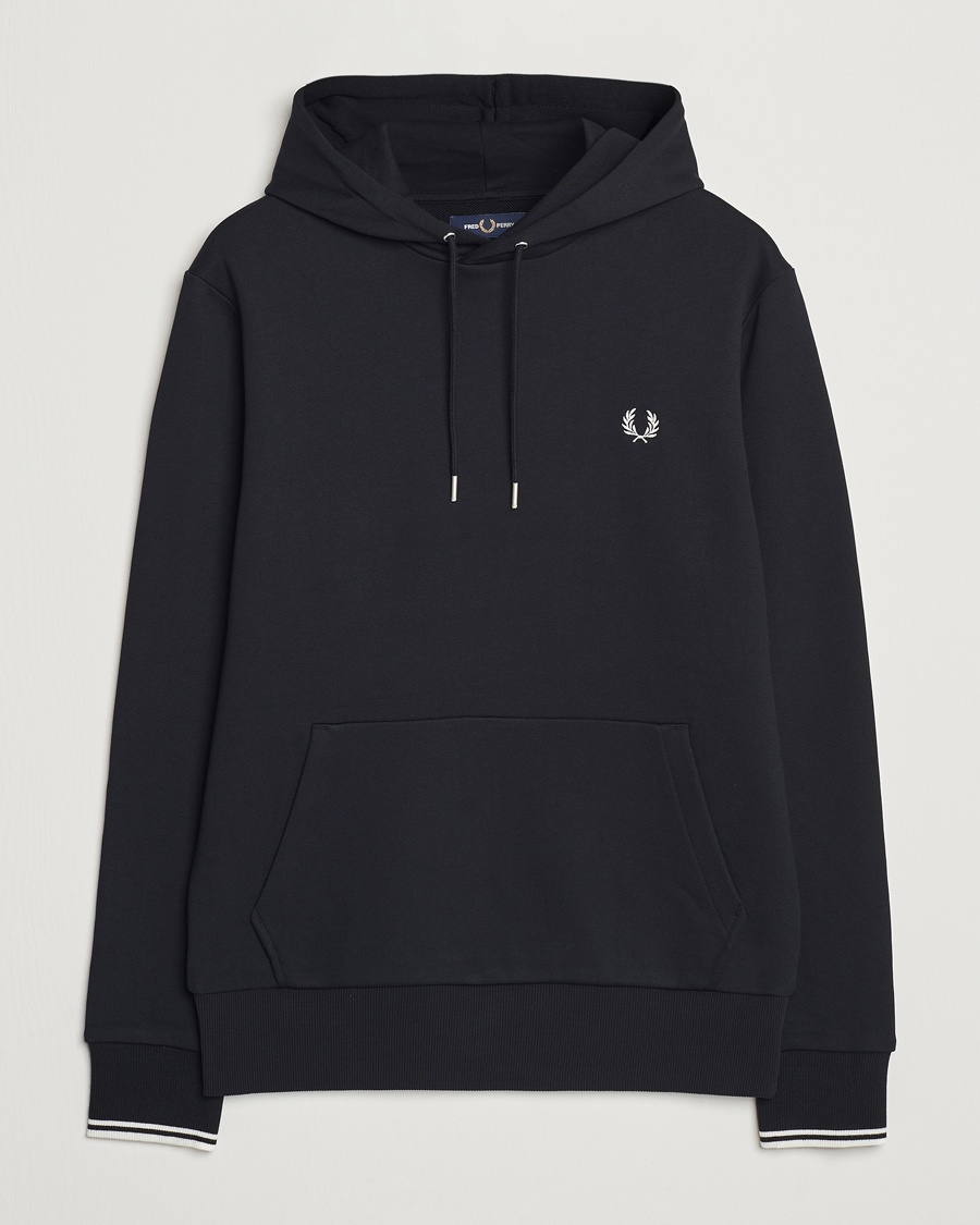 Herre | Gensere | Fred Perry | Tipped Hoodie Black