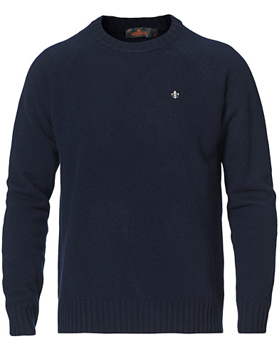  |  Lambswool Knitted Crew Neck Navy