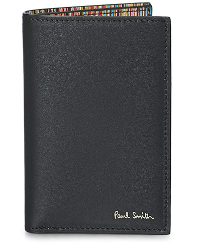 Herre | Kortholdere | Paul Smith | Stripe Leather Wallet Black