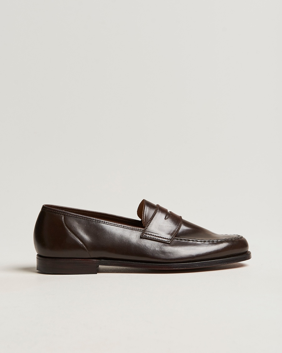 Herre | | Crockett & Jones | Harvard Unlined Loafer Dark Brown Cordovan
