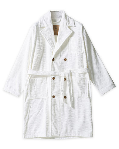 OAS The Spa Double Breasted Robe White
