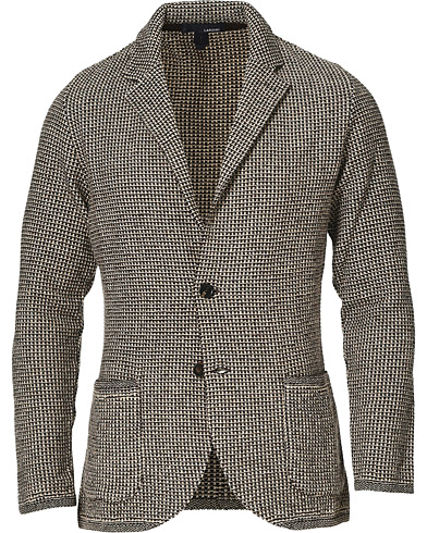 Strikkede blazere  |  Knitted Wool/Baby Alpaca Blazer Brown/Beige