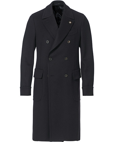  |  Double Breasted Wool Coat Navy