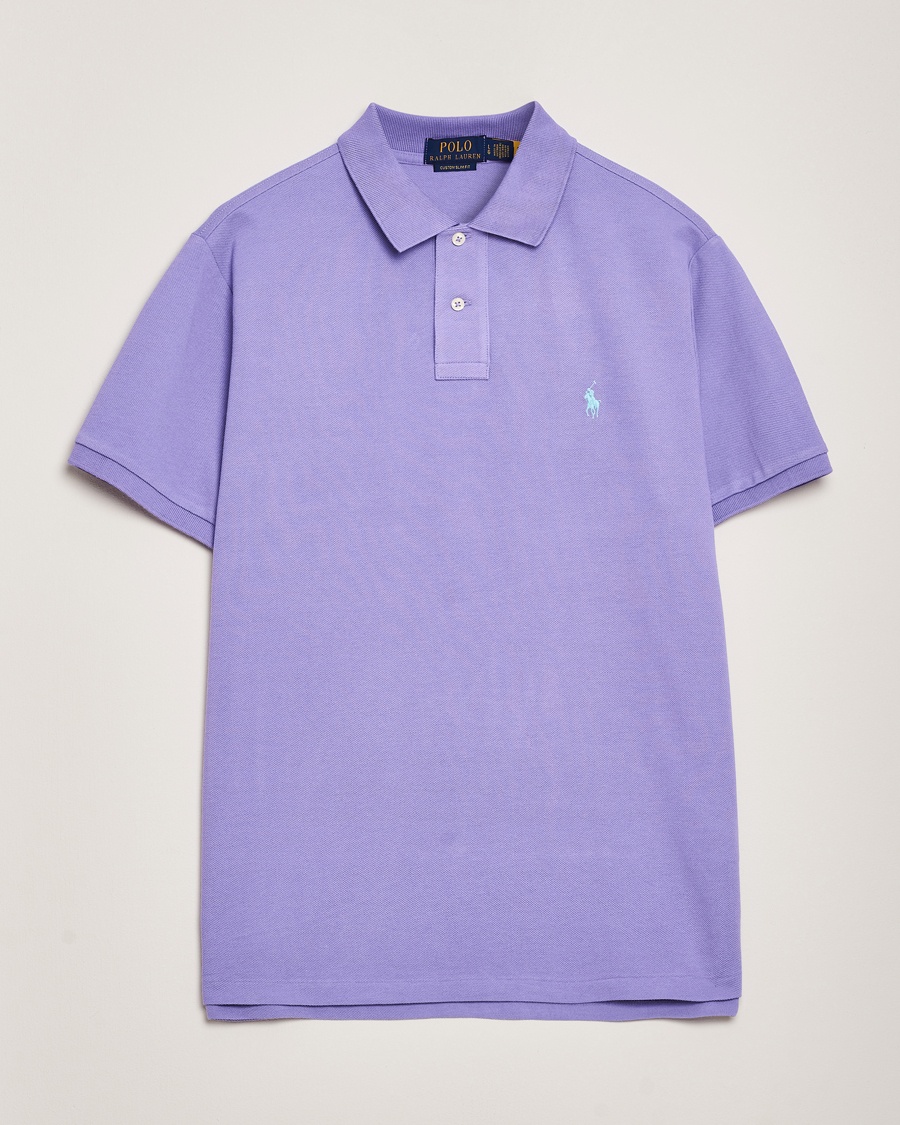 Herre | Pikéer | Polo Ralph Lauren | Custom Slim Fit Polo Cactus Purple
