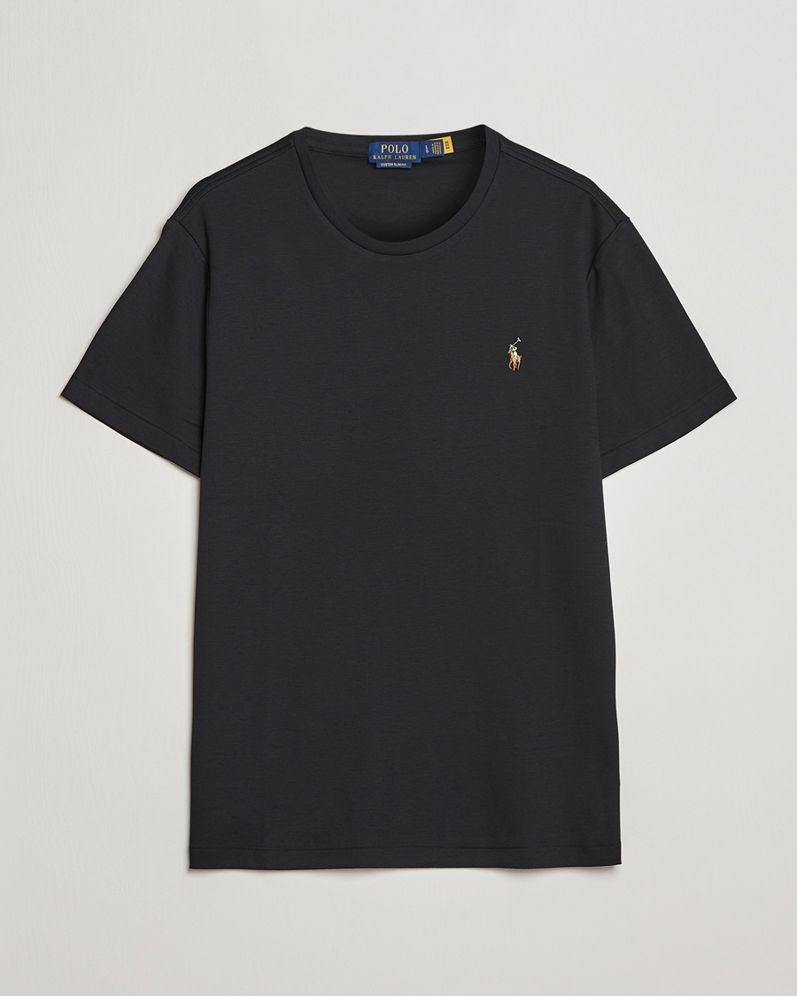 Herre | Kortermede t-shirts | Polo Ralph Lauren | Luxury Pima Cotton Crew Neck T-Shirt Black