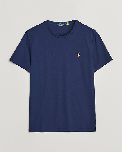 Herre | Kortermede t-shirts | Polo Ralph Lauren | Luxury Pima Cotton Crew Neck T-Shirt French Navy