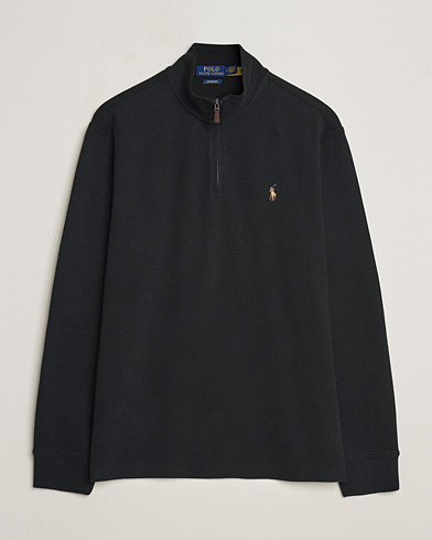 Herre | Half-zip | Polo Ralph Lauren | Double Knit Jaquard Half Zip Sweater Black