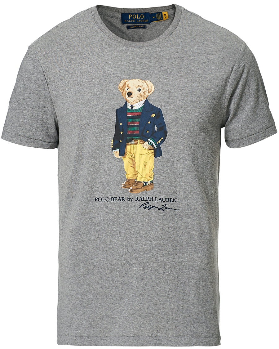 Polo Ralph Lauren Bear Crew Neck Tee Grey Heather Polo Ralph Lauren Bear Crew Neck Tee Grey Heather