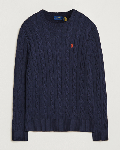 Herre |  | Polo Ralph Lauren | Cotton Cable Pullover Hunter Navy
