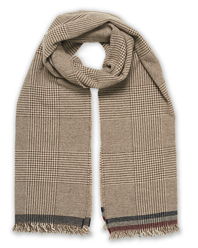  Vaudie Wash Lambswool/Cashmere Scarf Natural Stone