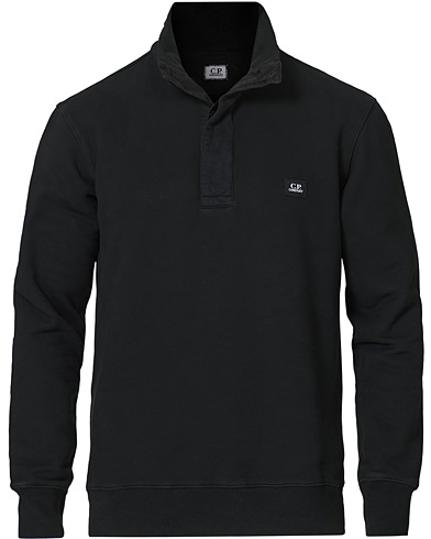  |  Heavy Cotton Buttoned Sweatshirt Black