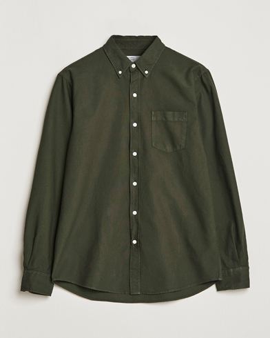 Herre | Contemporary Creators | Colorful Standard | Classic Organic Oxford Button Down Shirt Hunter Green