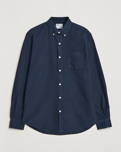 Herre | Casual | Colorful Standard | Classic Organic Oxford Button Down Shirt Navy Blue