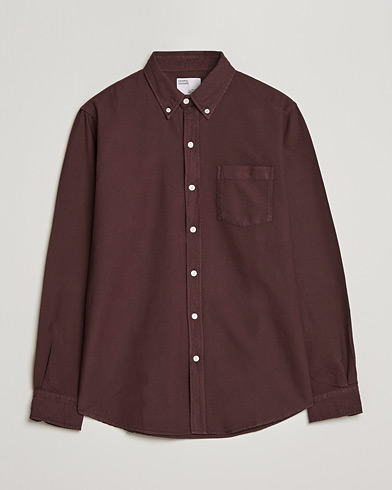 Herre | Colorful Standard | Colorful Standard | Classic Organic Oxford Button Down Shirt Oxblood Red
