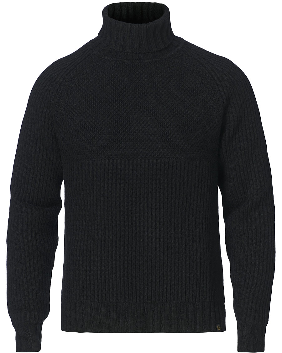 Belstaff Marine Knitted Rollneck Black