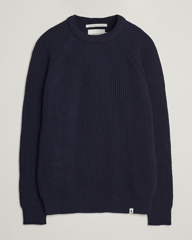 Herre | Gensere | Peregrine | Ford Knitted Wool Jumper Navy