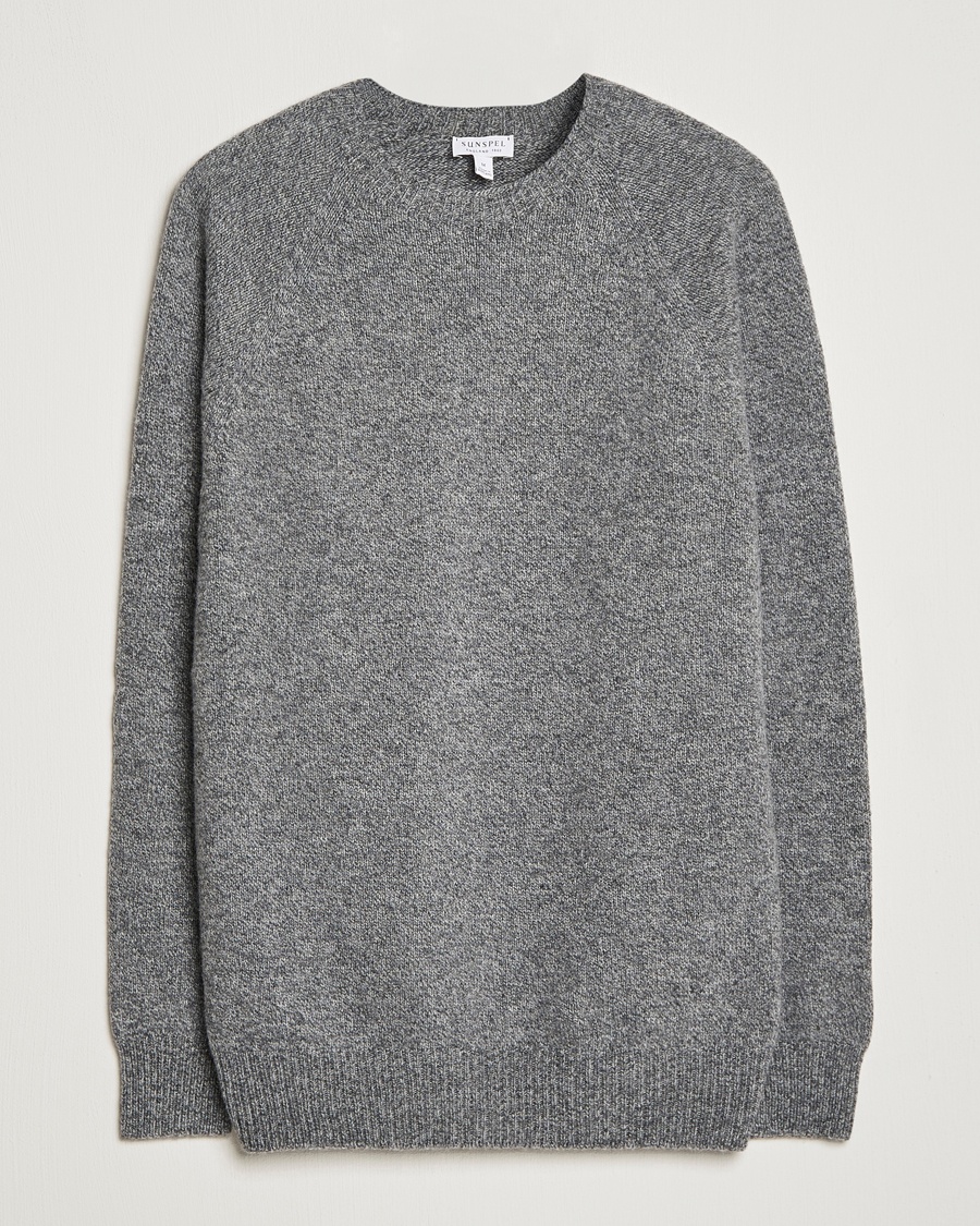  Lambswool Crew Neck Grey Melange