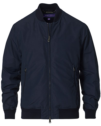 Ralph Lauren Purple Label Drayton Lined Bomber Jacket Chairman Navy