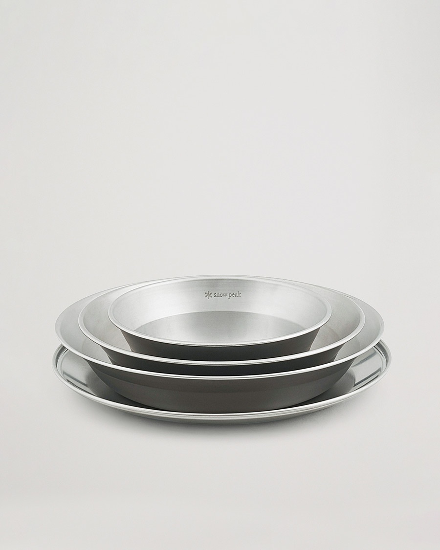 Snow Peak Tableware Set Stainless Steel – Sølv