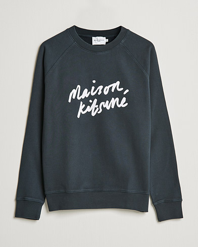 Herre | Sweatshirts | Maison Kitsuné | Handwriting Sweatshirt Anthracite