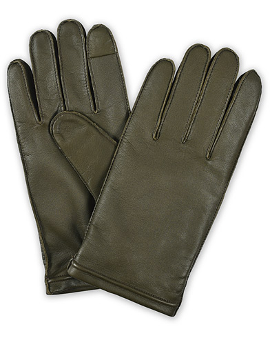 Hansker |  Kranto Leather Gloves Dark Green