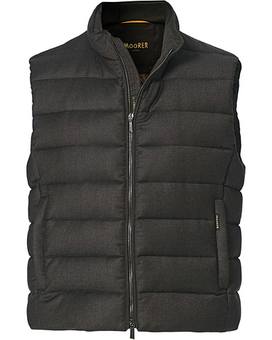  Wool/Cashmere Padded Vest Brown