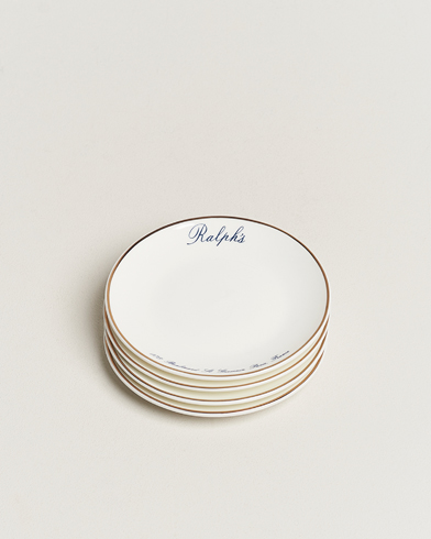 Herre | Livsstil | Ralph Lauren Home | Ralph´s Paris Canape Plates 4pcs Navy/Gold