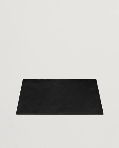 Herre | World of Ralph Lauren | Ralph Lauren Home | Brennan Small Leather Desk Blotter Black
